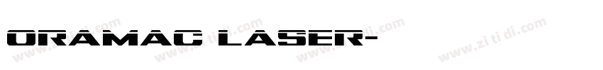Oramac Laser字体转换